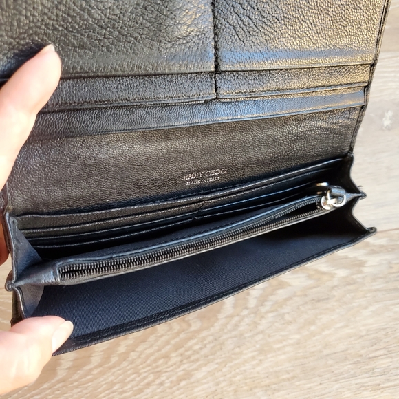 Jimmy Choo Star Studded Leather  Wallet - Picture 12 of 15
